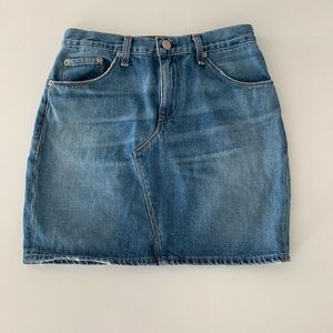 rag & bone High Waist Denim Skirt, Size 26